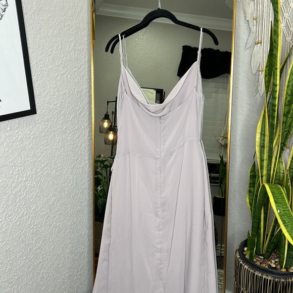 HOUSE OF CB 'Alexandria' Grey Floaty Maxi Dress - Picture 10 of 11